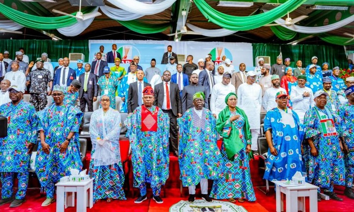APC leaders at Eagle Square Abuja during the 2026 national convention