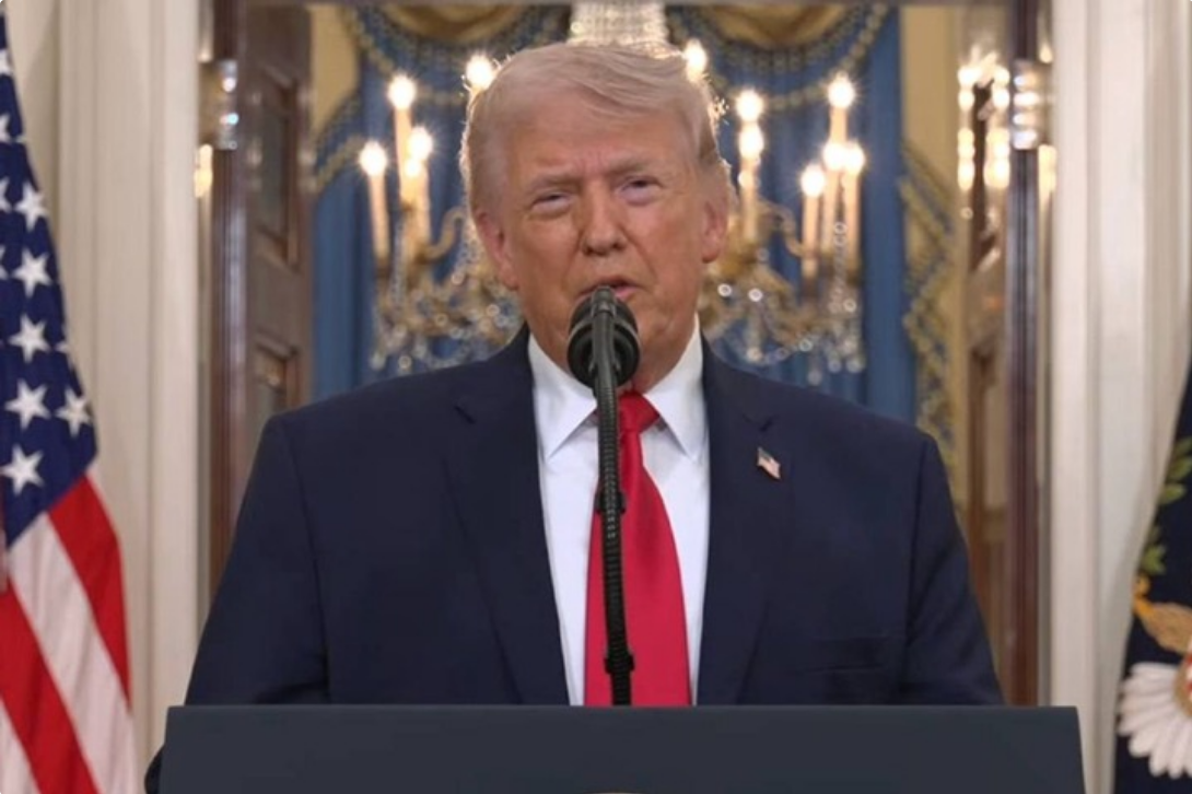 Donald Trump addresses the nation on rising petrol prices and U.S.-Iran conflict