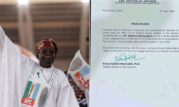 Political Aide Sacked After Calling for Tinubu’s Resignation